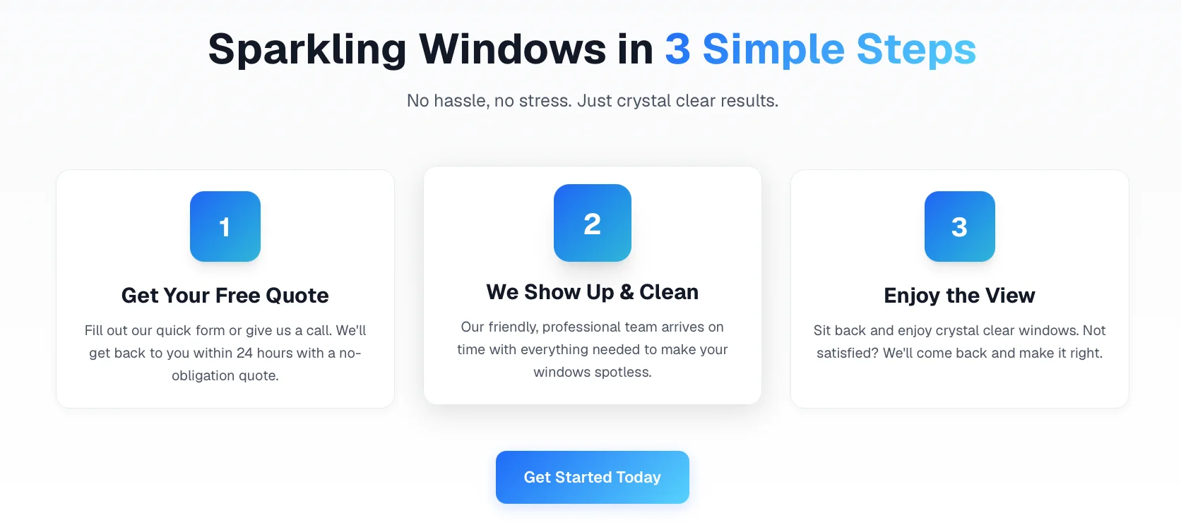 Peregrine Window Cleaning: 3-Step Process