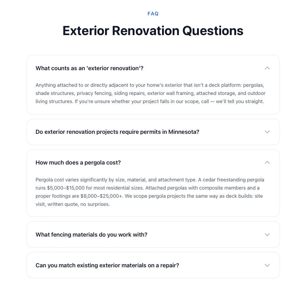 Silver Pines Construction: FAQ Section