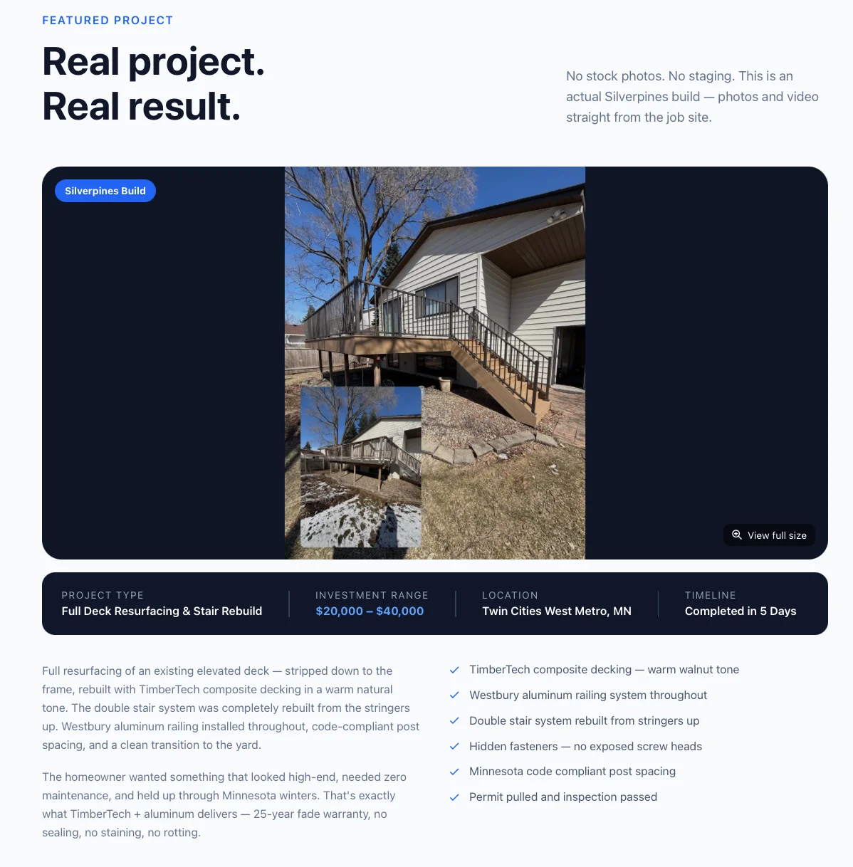 Silver Pines Construction: Featured Project